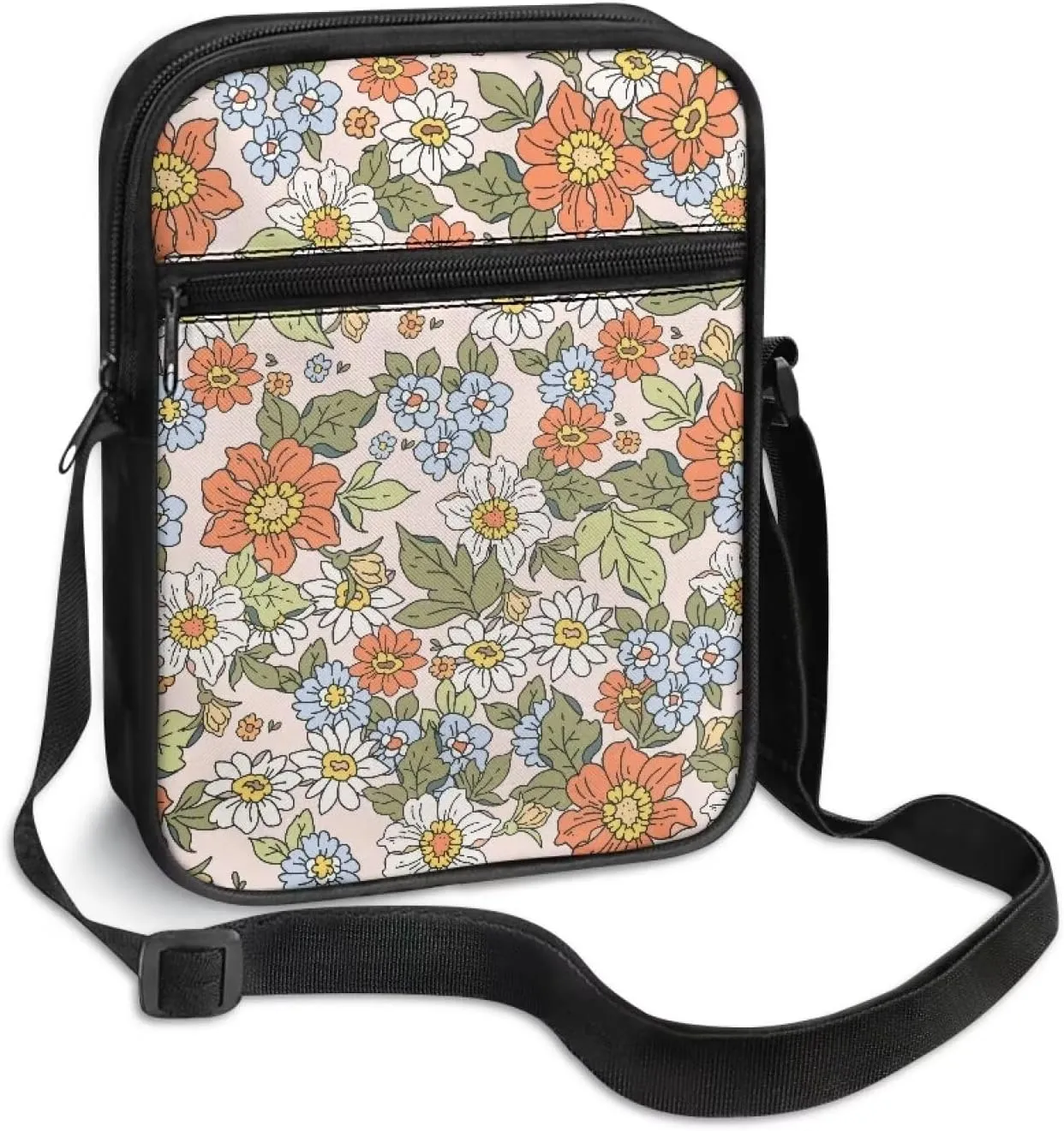 TODIYADDU Multifunctional Messenger Bag for Women Lightweight Sling Purse Chest Bag for Daily Use Portable Phone Bag Gifts