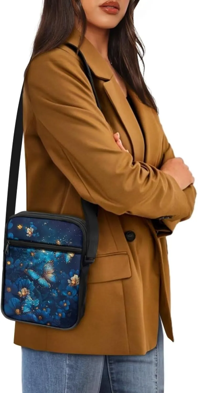 TODIYADDU Novelty Messenger Bag for Women Lightweight Sling Purse Chest Bag for Daily Items Cell Phone Purse Holder Wallet
