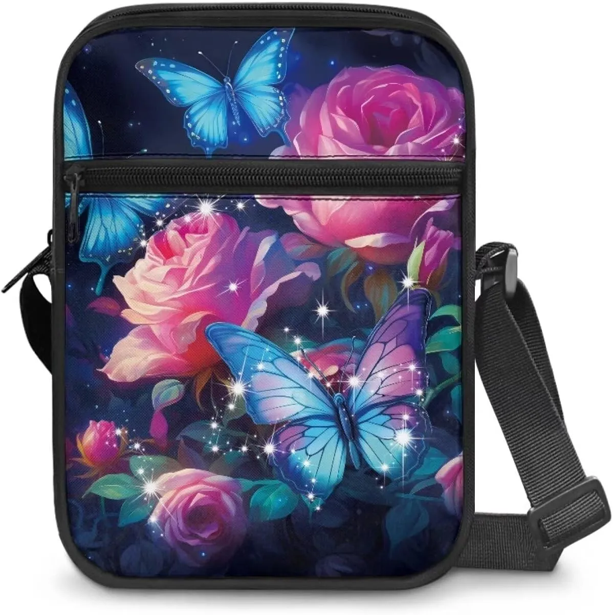 TODIYADDU Novelty Messenger Bag for Women Lightweight Sling Purse Chest Bag for Daily Items Cell Phone Purse Holder Wallet