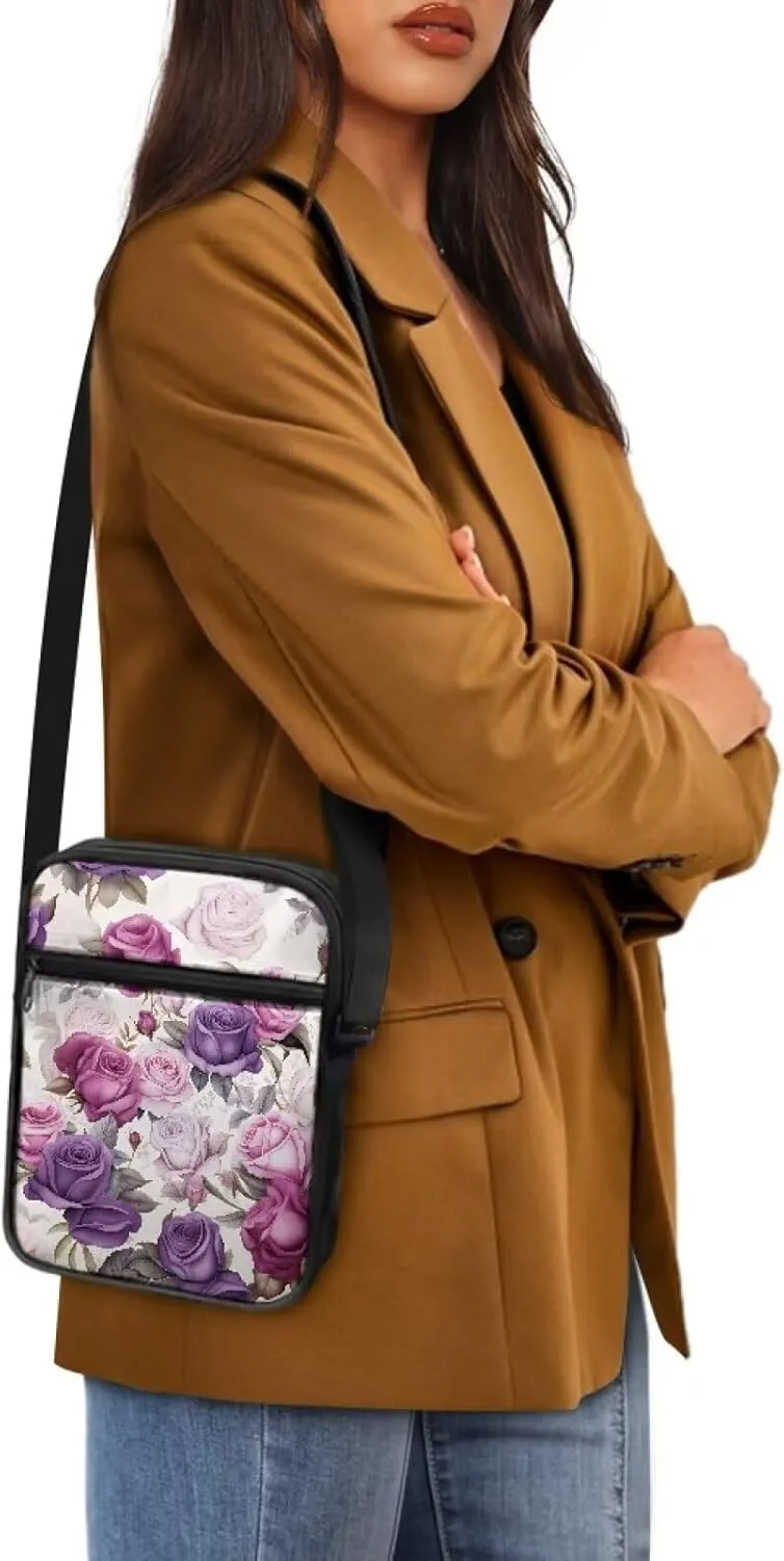 TODIYADDU Novelty Messenger Bag for Women Lightweight Sling Purse Chest Bag for Daily Items Cell Phone Purse Holder Wallet