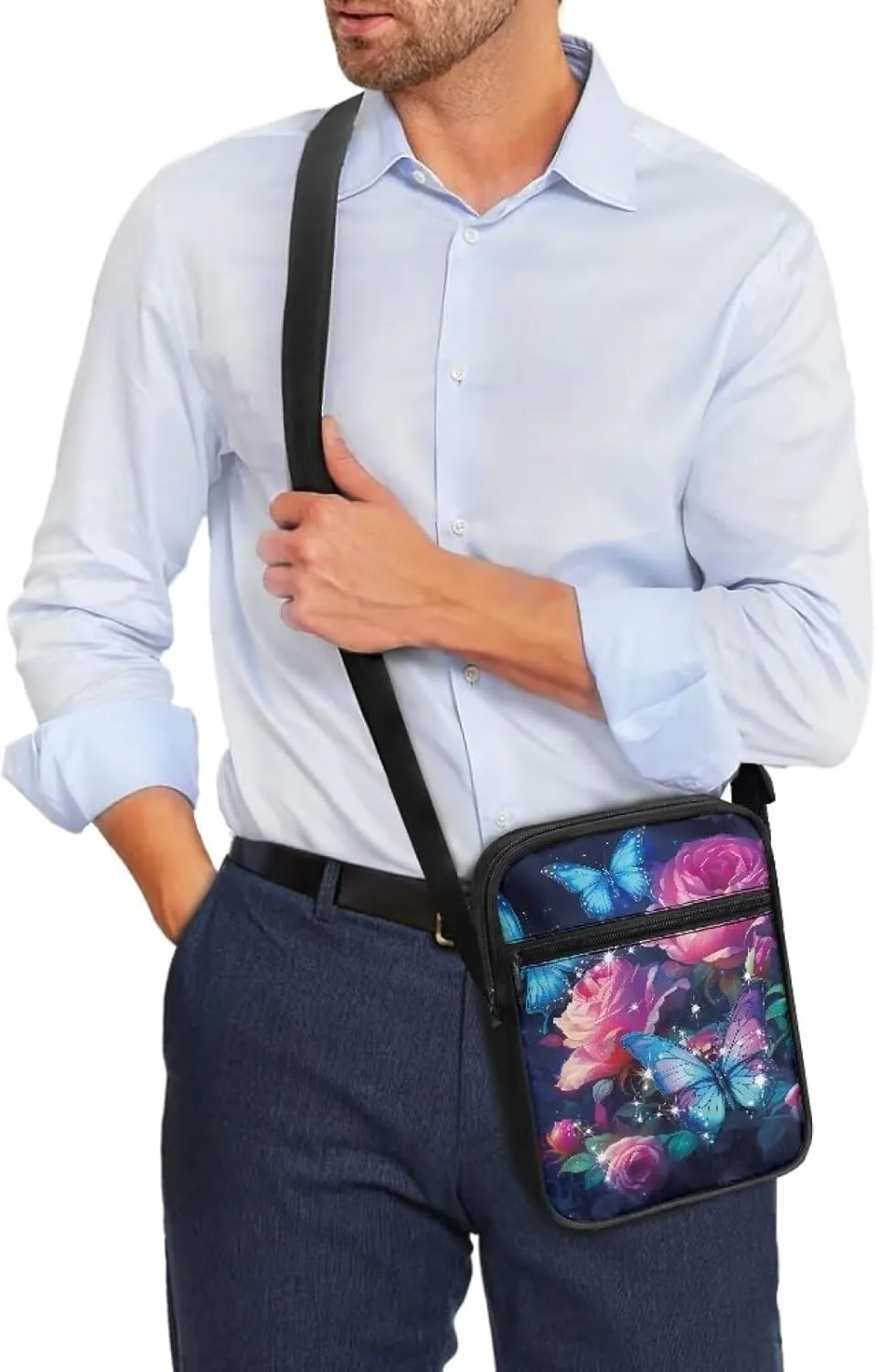 TODIYADDU Novelty Messenger Bag for Women Lightweight Sling Purse Chest Bag for Daily Items Cell Phone Purse Holder Wallet