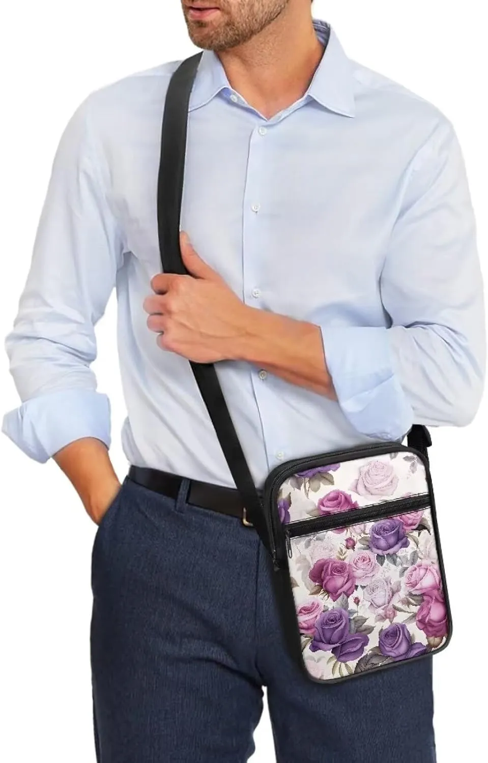 TODIYADDU Novelty Messenger Bag for Women Lightweight Sling Purse Chest Bag for Daily Items Cell Phone Purse Holder Wallet