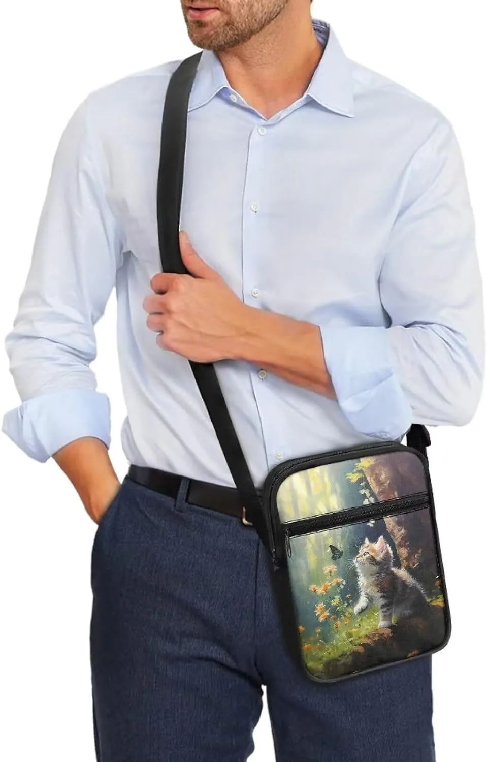 TODIYADDU Sling Bag for Women Men Crossbody Purse Trendy Messenger Bag Small Shoulder Bag Mini Phone Pouch Purse Nice Gifts
