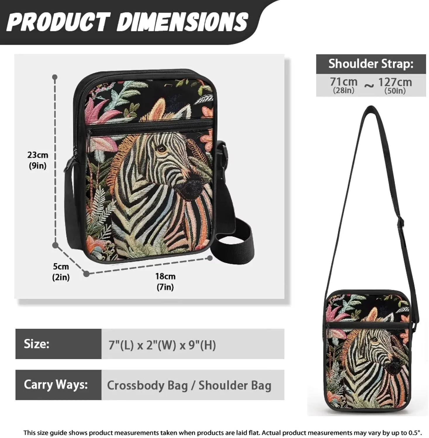 TODIYADDU Versatile Sling Bag Crossbody Phone Bag Women Shoulder Bag with Adjustable Strap Mini Messenger Bag for Cell Phone