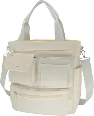 Tote Bag for Woman, Large Tote Bag with Multi Pockets, Work Shoulder Bag with Zipper for Office, Travel, Waterproof