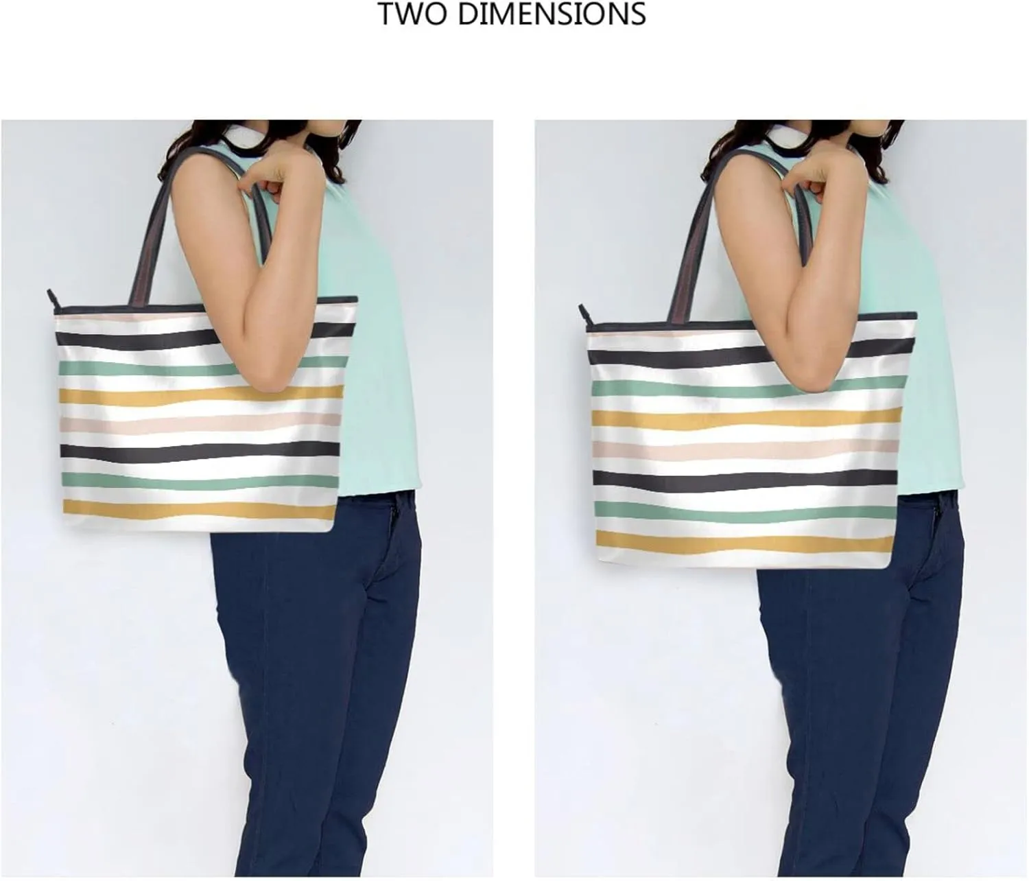 Tote Bag For Women Shoulder Bag for School Handbags for Beach Work Travel Large Tote Bag with Zipper