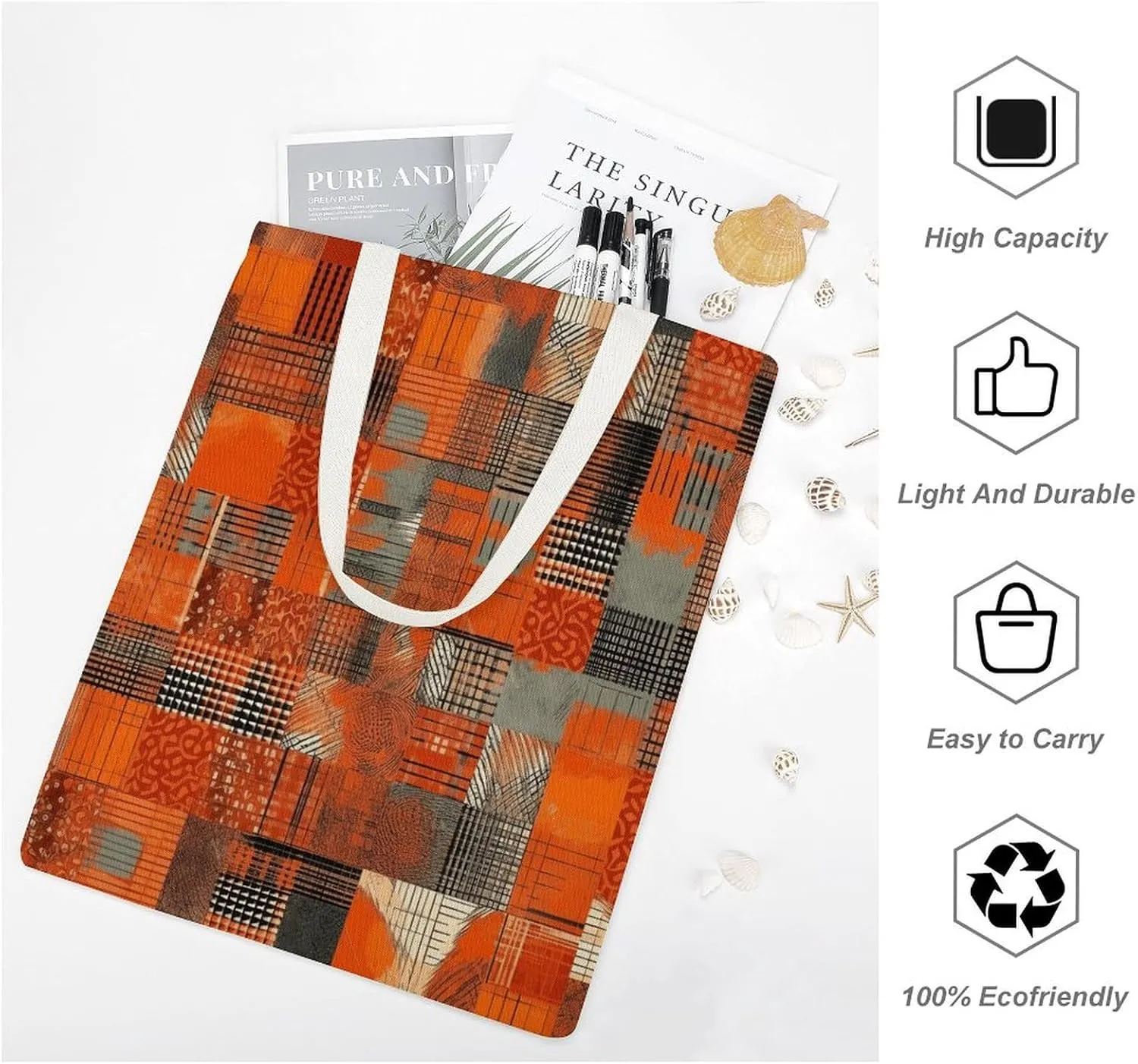 Tote Bag Laptop Handbag Wild Elk Grocery Bag Canvas Shoulder Bag Crossbody Bag for Travel