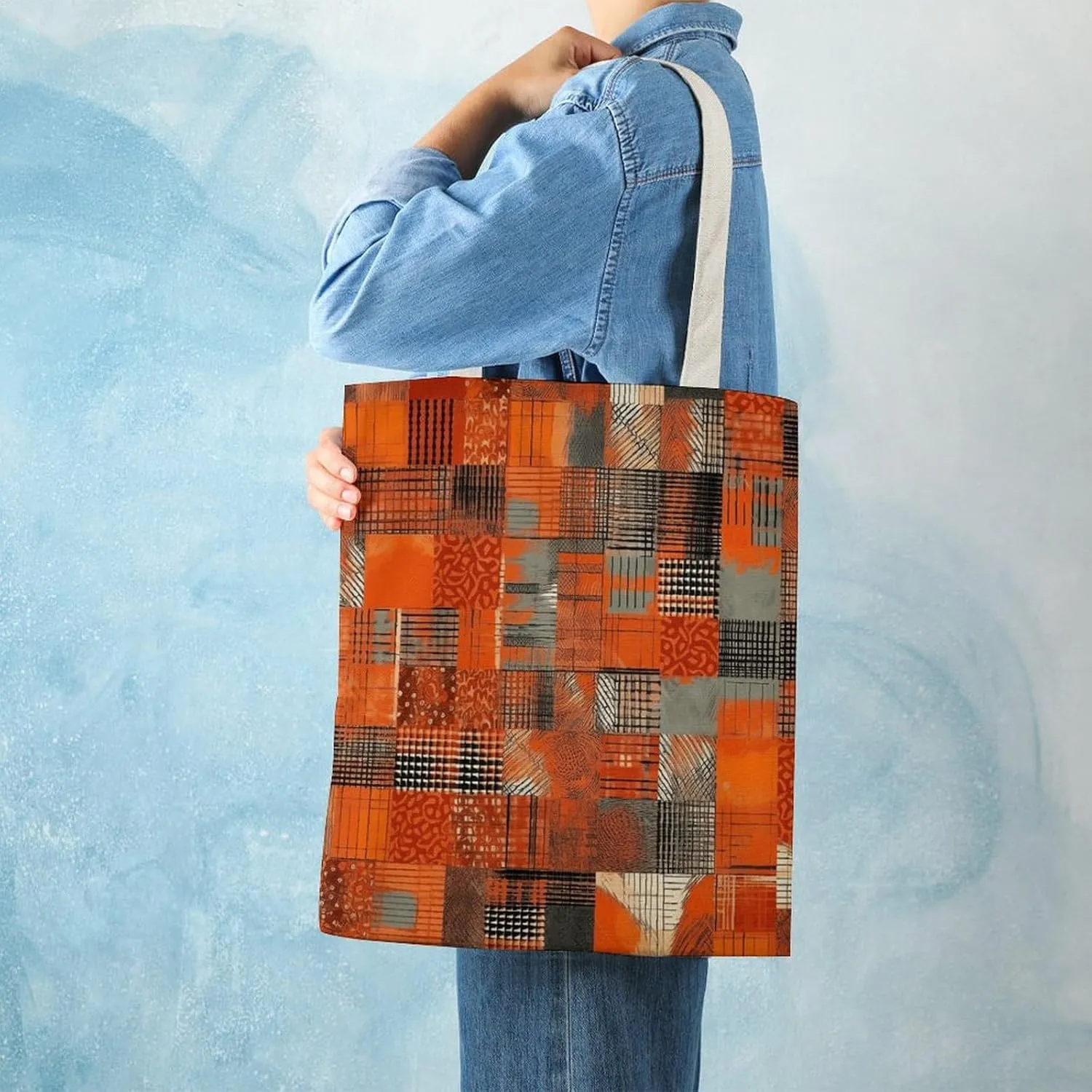 Tote Bag Laptop Handbag Wild Elk Grocery Bag Canvas Shoulder Bag Crossbody Bag for Travel