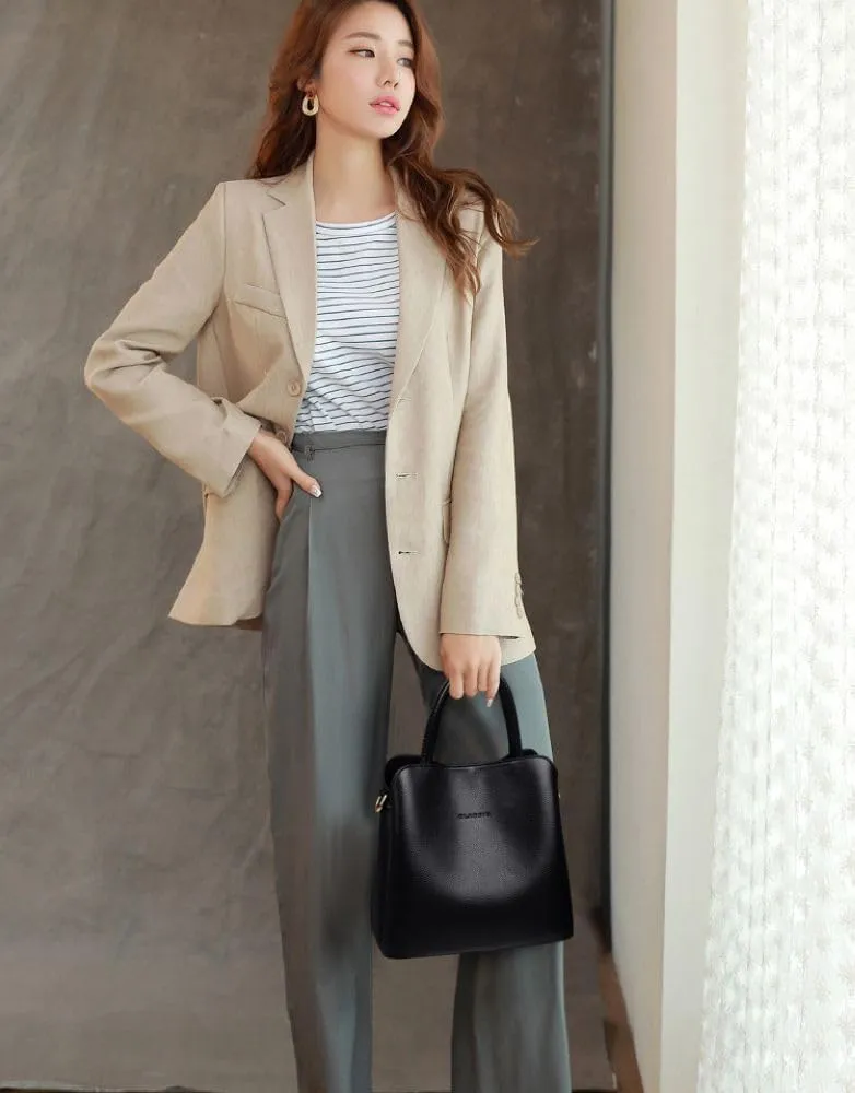 Tote Bag With Zipper,Large Purses for Women Shoulder Bag,Top Handle Satchel Handbag for Travel Work ZW-1076