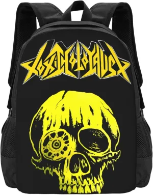 Toxic Music Holocaust Backpack Fashion Laptop Bag Lightweight Work Daypack Hiking Backpacks Outdoor Shoulder Bags