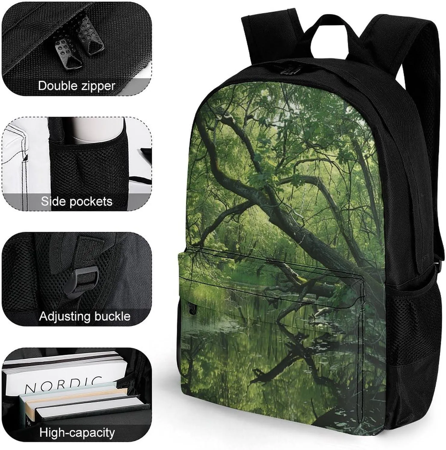 Travel Backpack Lightweight Laptop Backpack Personalized An Ancient Swamp Casual Backpacks For Men Womens