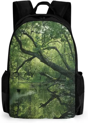 Travel Backpack Lightweight Laptop Backpack Personalized An Ancient Swamp Casual Backpacks For Men Womens