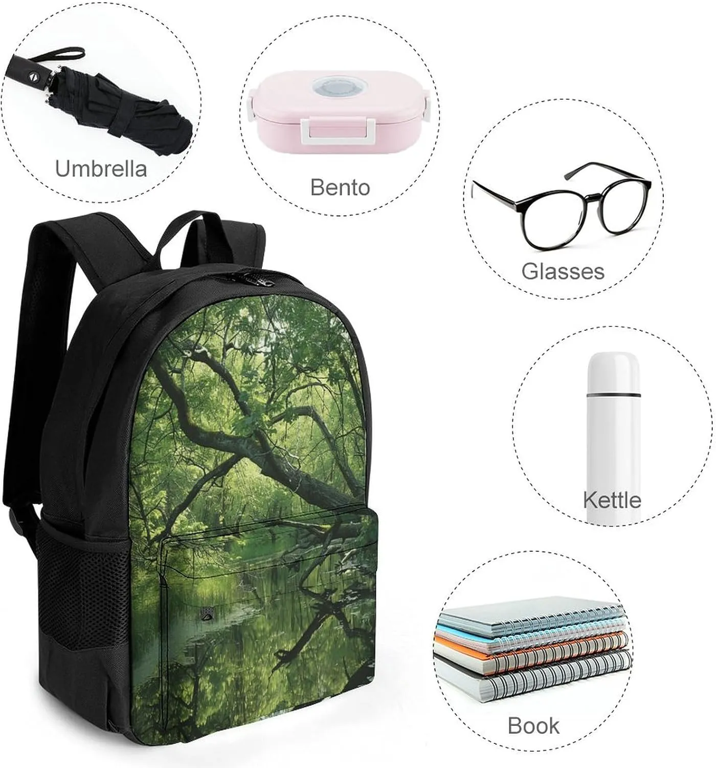 Travel Backpack Lightweight Laptop Backpack Personalized An Ancient Swamp Casual Backpacks For Men Womens