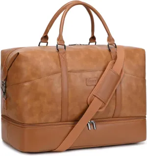 Travel Bag for Women: 21" Large Weekender Bags for Women with Shoe Compartment & Toiletry Bags, 3PCS Overnight Duffel Tote for Carry on Weekend Travel Business Trip Airplane Traveling, Gym