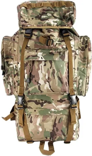 Travel Camping Backpack Hiking Bag Men Large Capacity Climbing Backpack Outdoor Sports 65L Bag(CP)