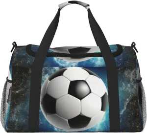 Travel Duffel Bag Lightweight Waterproof Carry On Tote Bag Foldable Weekender Overnight Bags Soccer Sport Sport Gym Bag For Women Men