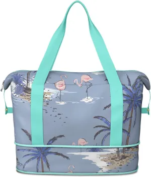 Travel Duffel Bag,Large Weekender Tote for Women,Gym Duffel Bag with Wet Pocket, Shoulder Weekender Overnight Bag for Women