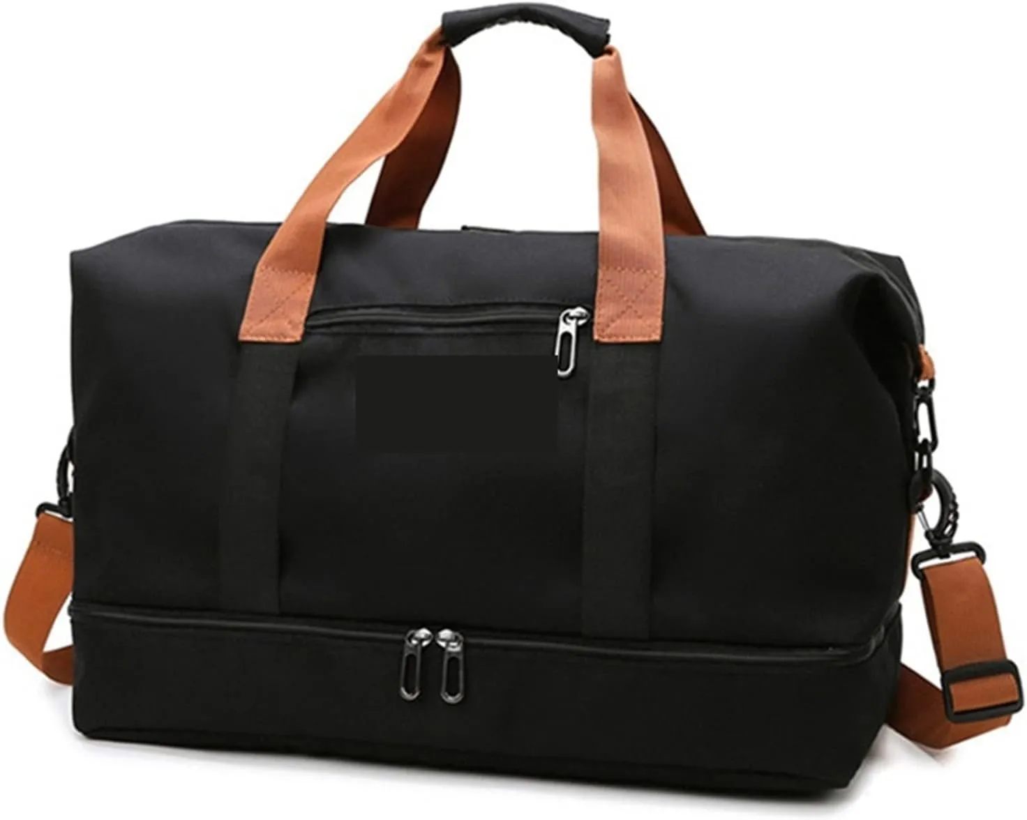 Travel Duffel Bags Weekend Bag Nylon Travel Bag Men Overnight Duffle Bag Waterproof Cabin Luggage Travel Big Tote Crossbody Gym Bag(Black)