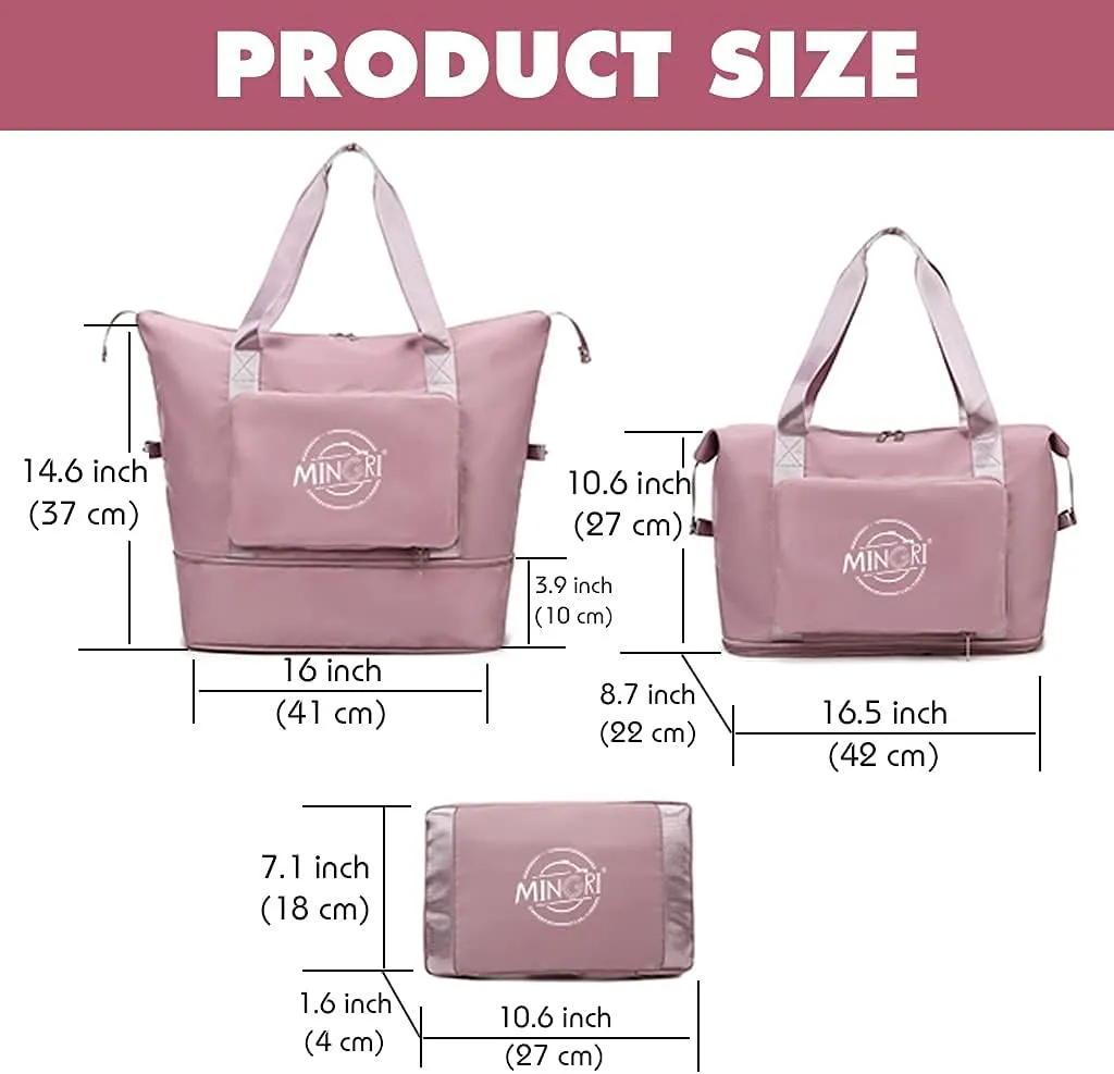Travel Duffel Tote Bag,Travel Weekender Overnight Bags Women Carry On Bag Totes for Airplanes,Sports Gym Duffle with Trolley Sleeve