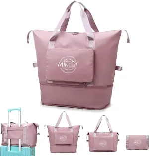 Travel Duffel Tote Bag,Travel Weekender Overnight Bags Women Carry On Bag Totes for Airplanes,Sports Gym Duffle with Trolley Sleeve