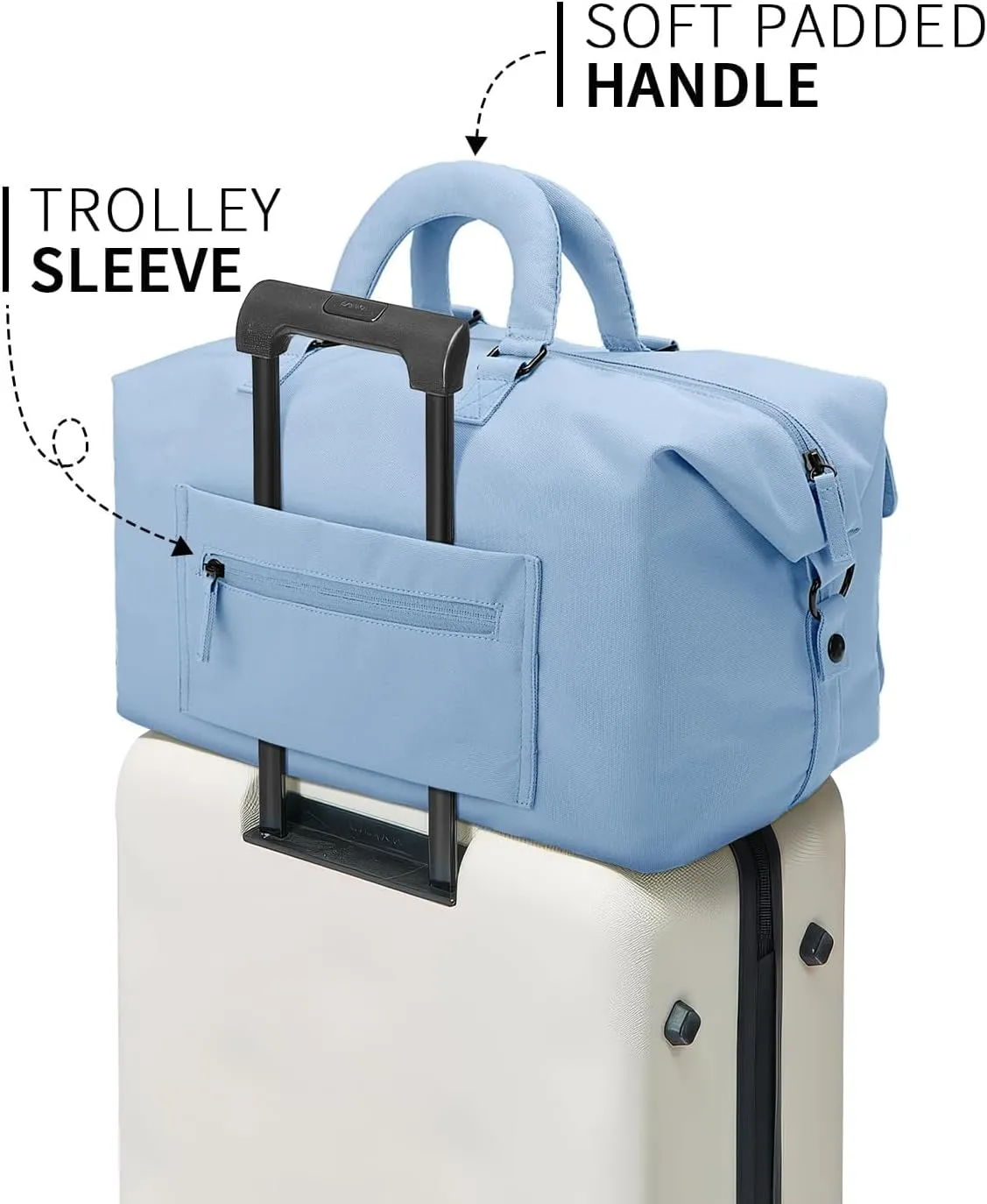 Travel Duffle Bag Carry On Weekender Bags for women, Duffel bag Small Gym Bag for Women men with Shoe Compartment
