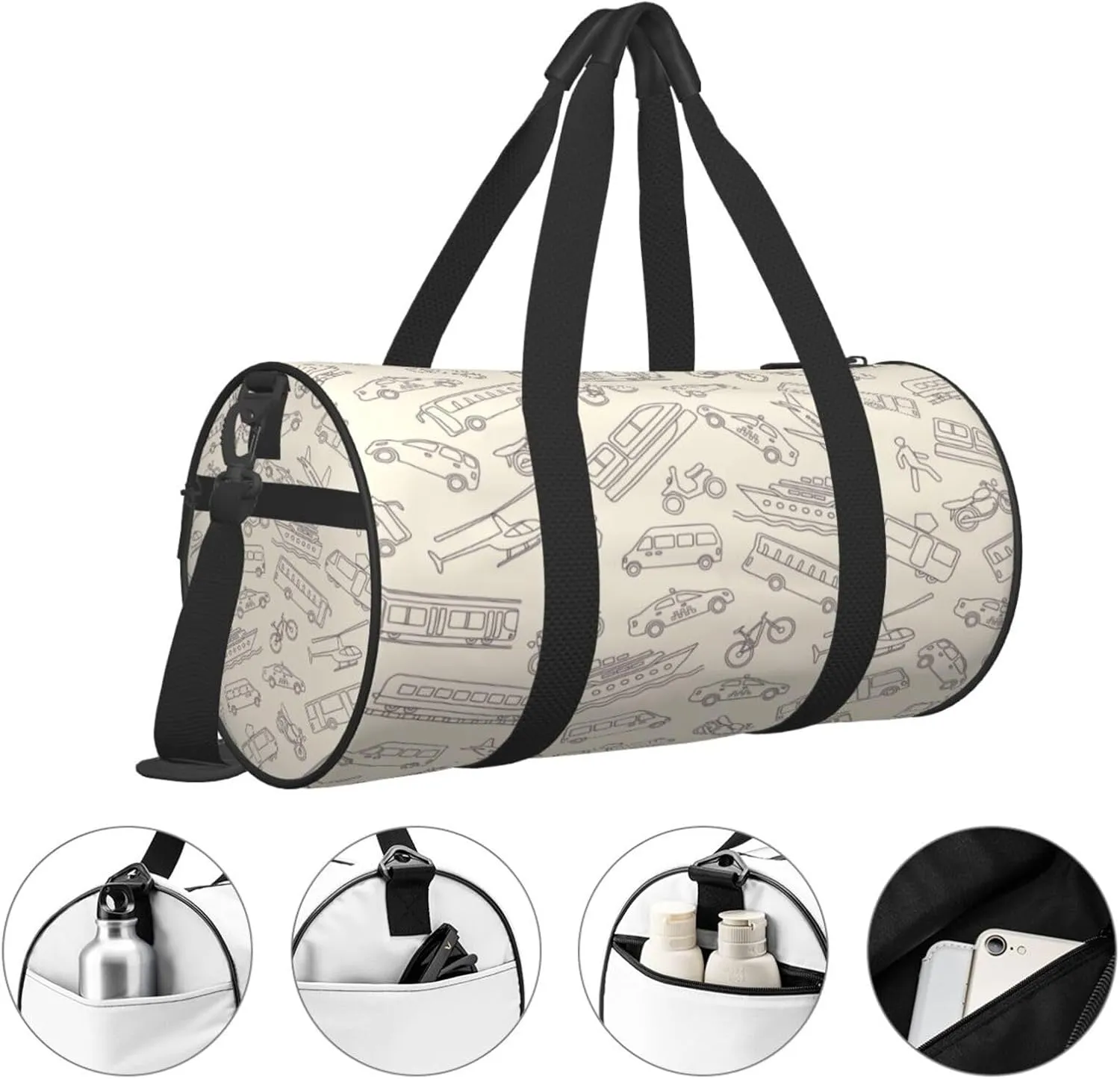 Travel Duffle Bag for Men Women, Transportation Duffle Bags for Sport Gym Overnight Luggage