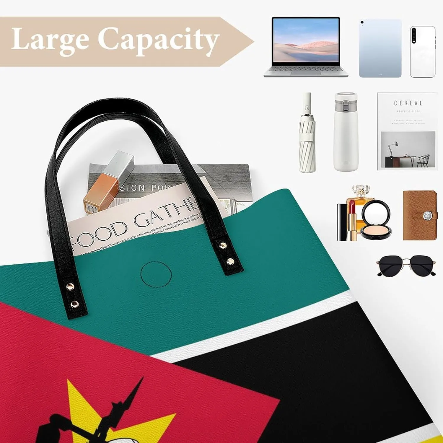 Trendy Pitcairn Lslands Flag Women's Tote Bag Spacious Handbag for Work Travel and Casual Outings