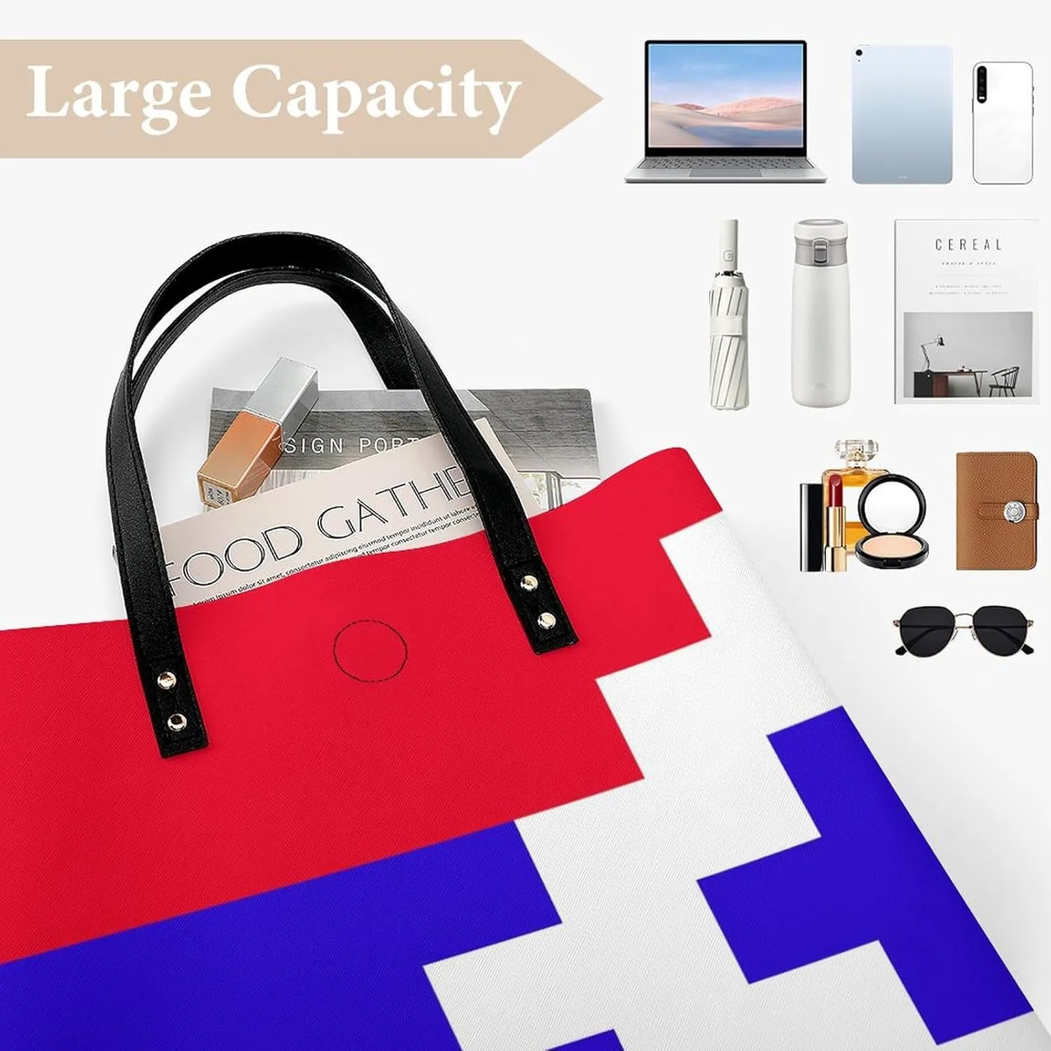 Trendy Pitcairn Lslands Flag Women's Tote Bag Spacious Handbag for Work Travel and Casual Outings