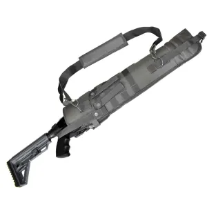 Trinity scabbard for mossberg 590® Shockwave Tactical case Hunting Storage Soft Range molle Holster Bag Shoulder Military Security ATV Horse Motorcycle Truck Quad Carry Padded Bag Gray 25 inches.