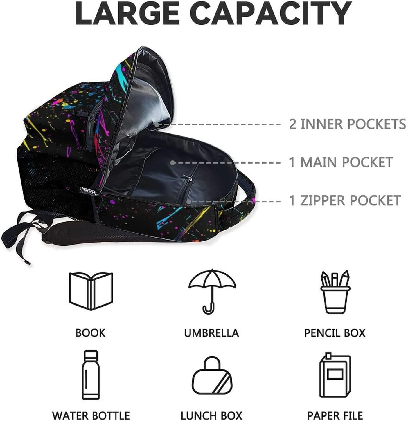 Truck Backpack for Boys, 17 Inch Colorful Backpacks for Kindergarten, Durable Bookbag for Teens