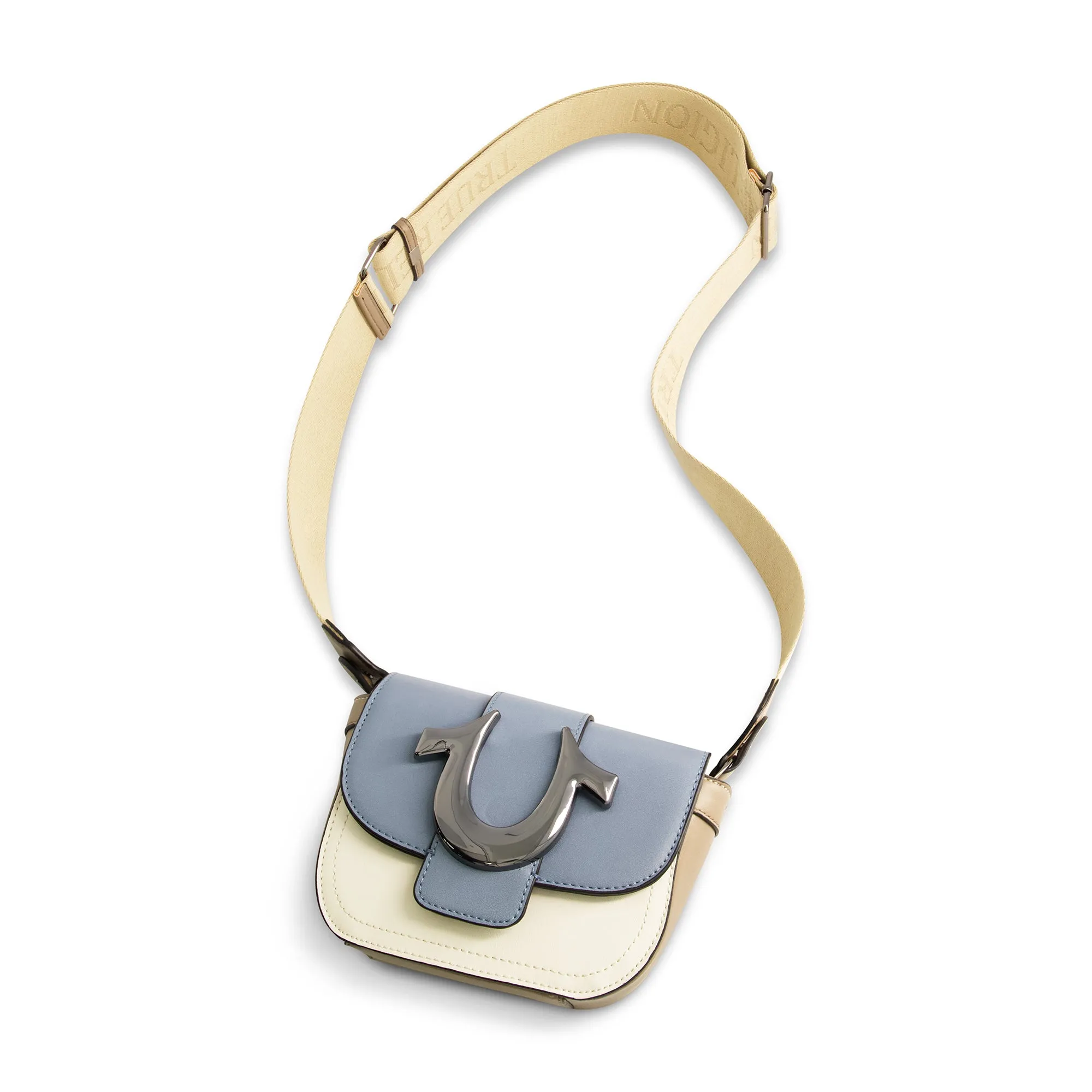 True Religion Color Block Crossbody, Blue