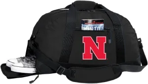 University of Nebraska Duffel Bag - Nebraska Huskers Gym Bags w/SHOE POCKET