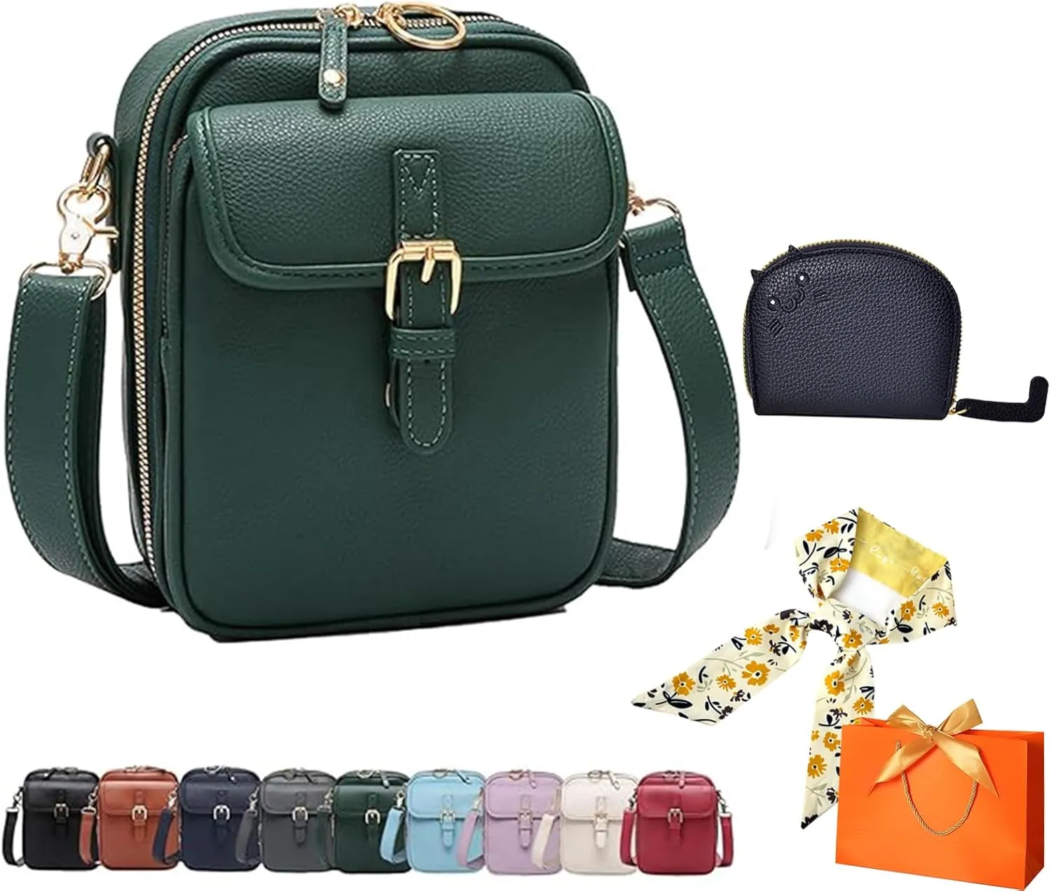 Urvashi Crossbody Leather Bag, Collaboraten1 Crossbody Leather Bag, Anti-Theft Vintage Shoulder Bag Purse