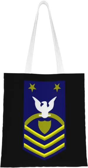 Uscg Mcpocg (Reserve) Tote Bag for Women Canvas Shopping Bags Reusable Beach Bag Grocery Bags Tote Shoulder Bag Gift Bags