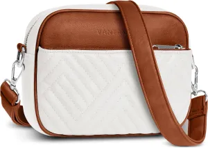 Vantamo Crossbody Bags For Women with Adjustable Strap, Premium PU Leather Purses for Women, Anti-Pickpocket Clip & Gift Box