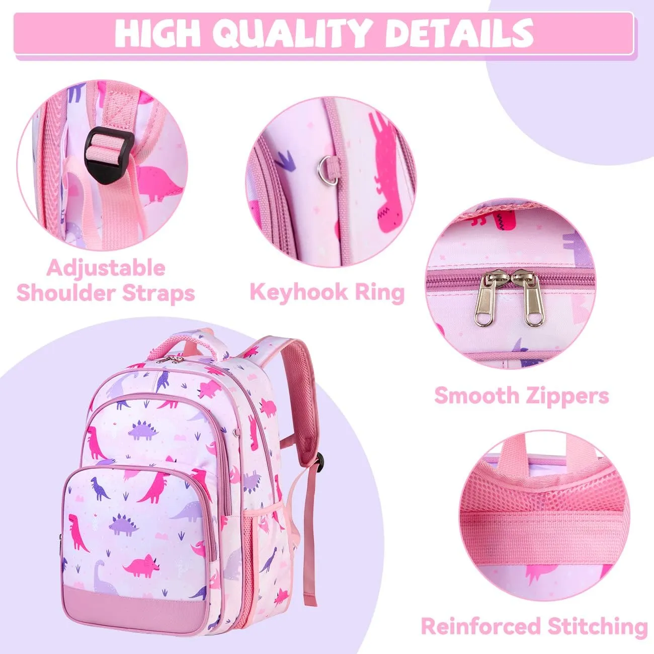VASCHY Kids backpacks, 16in Water Resistant Boys Girls Backpack for Preschool/Primary/Elementary School Bookbag