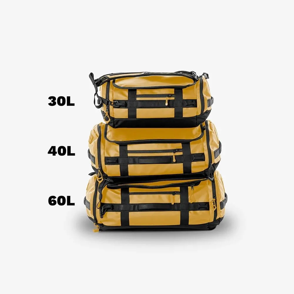 WANDRD Carryall 40L Dallol Yellow - Perfect Travel Essentials Duffel Bag: Versatile for Traveling, Ideal Vacation & Everyday Use