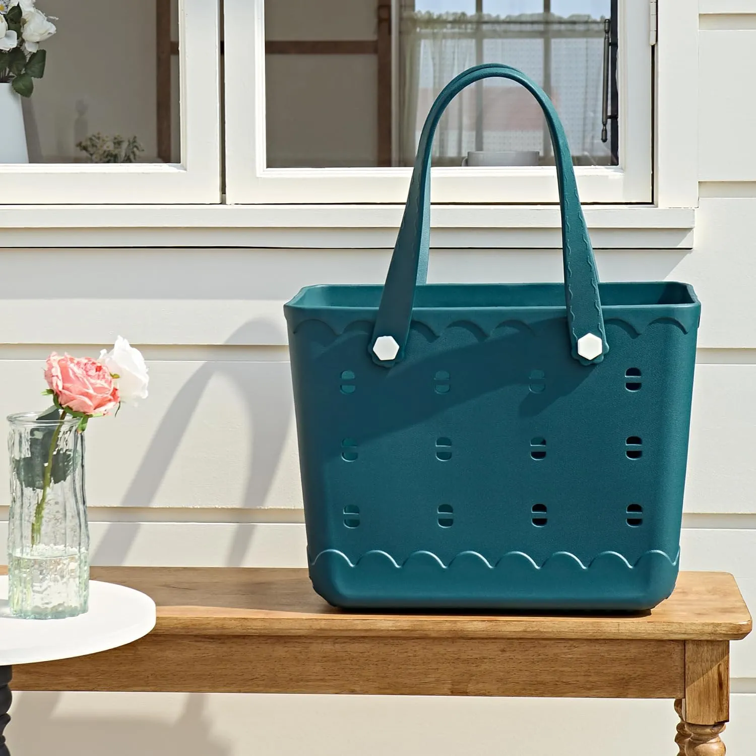 Waterproof Tote Bag for Beach, Pool, Boat.Lightweight Waterproof Washable Durable All Purpose Outdoor Tote Bag.