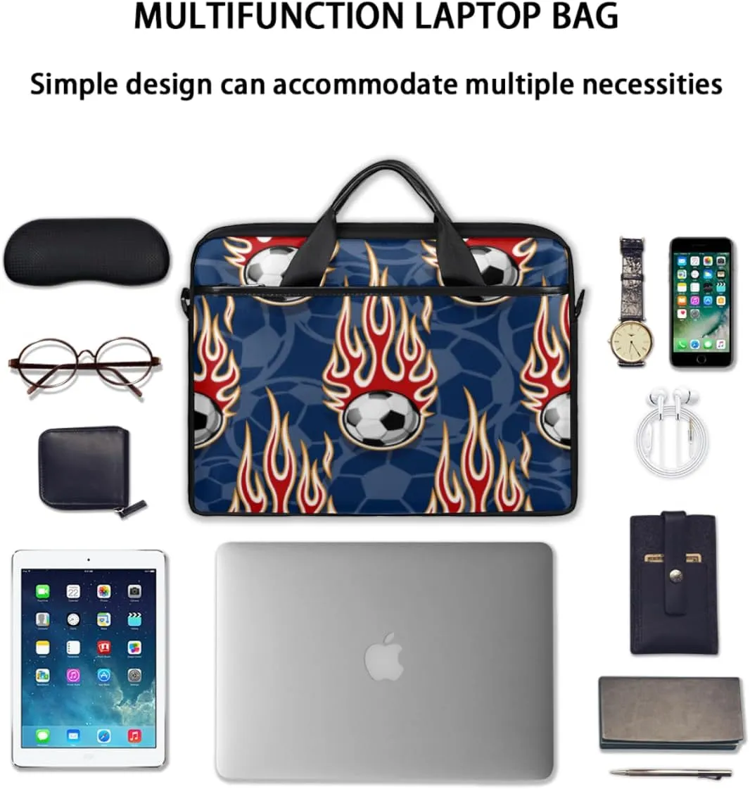 Welsh Corgi Laptop Bag for Women Men 13-15 Inch Computer Briefcase Bag Lightweight Notebook Shoulder Messenger Bag