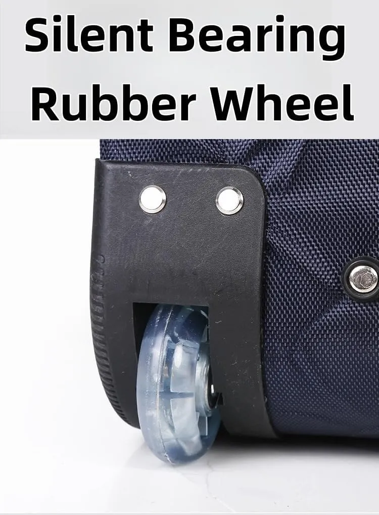 Wheeled Duffle Bag Foldable Bag Large Weekend Bag, Luggage Bag Camping with Wheels Waterproof, Wear-Resistant, Foldie Travel Bag Expandable Suitable for Shopping Travel