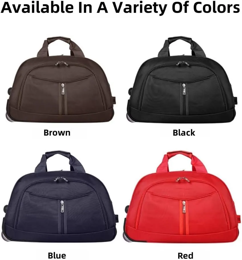 Wheeled Duffle Bag Foldable Bag Large Weekend Bag, Luggage Bag Camping with Wheels Waterproof, Wear-Resistant, Foldie Travel Bag Expandable Suitable for Shopping Travel