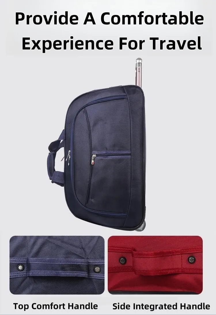 Wheeled Duffle Bag Foldable Bag Large Weekend Bag, Luggage Bag Camping with Wheels Waterproof, Wear-Resistant, Foldie Travel Bag Expandable Suitable for Shopping Travel