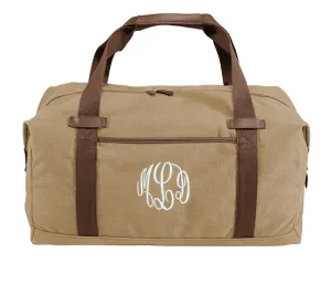 with Gift, Gift, Groomsmen Bag, Text Your Expedited shipping PE, Gym Embroidered Bag, Husband Duffel Choice Weekend Bag, School of Initials Khaki Monogrammed Professional or