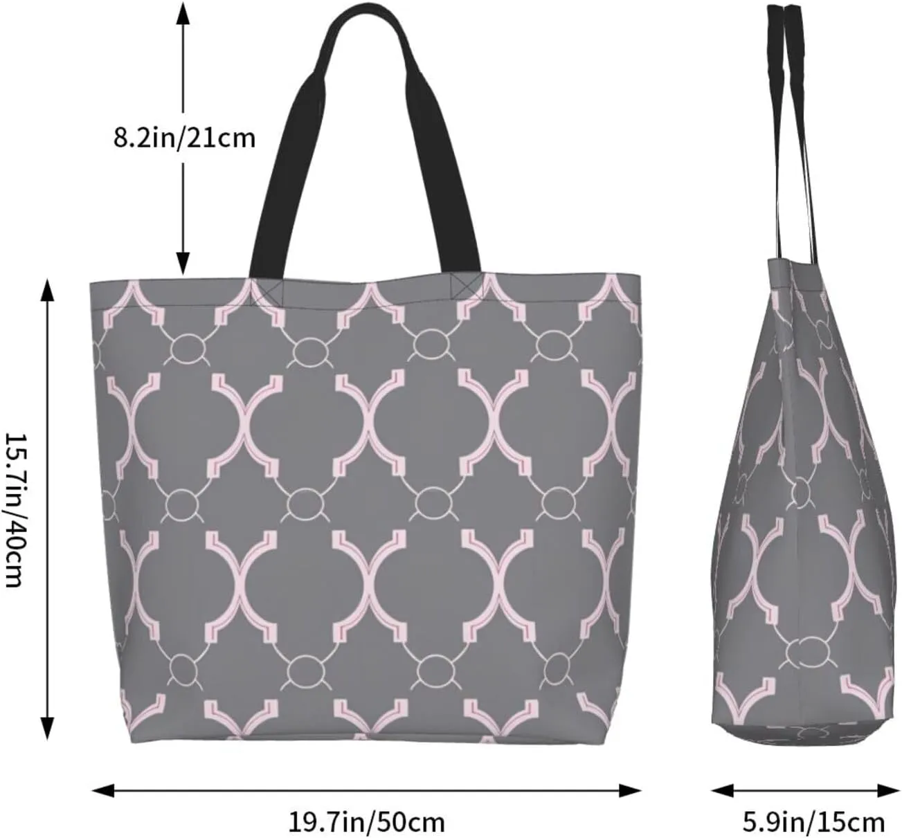 Women Shooting Star Heart Shoulder Bag Casual Handbag Shopping Bag