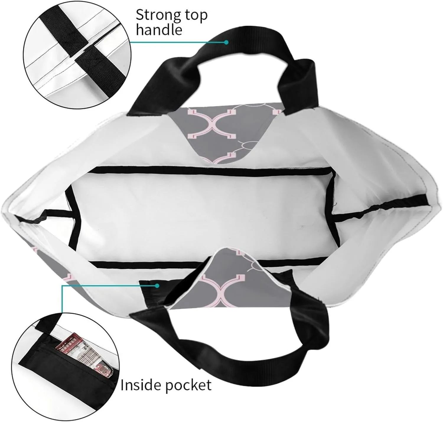 Women Shooting Star Heart Shoulder Bag Casual Handbag Shopping Bag