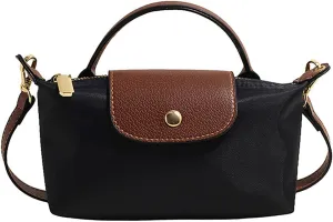 Women's color matching messenger bag small mini bag with adjustable shoulder strap for daily use in light shoulder travel