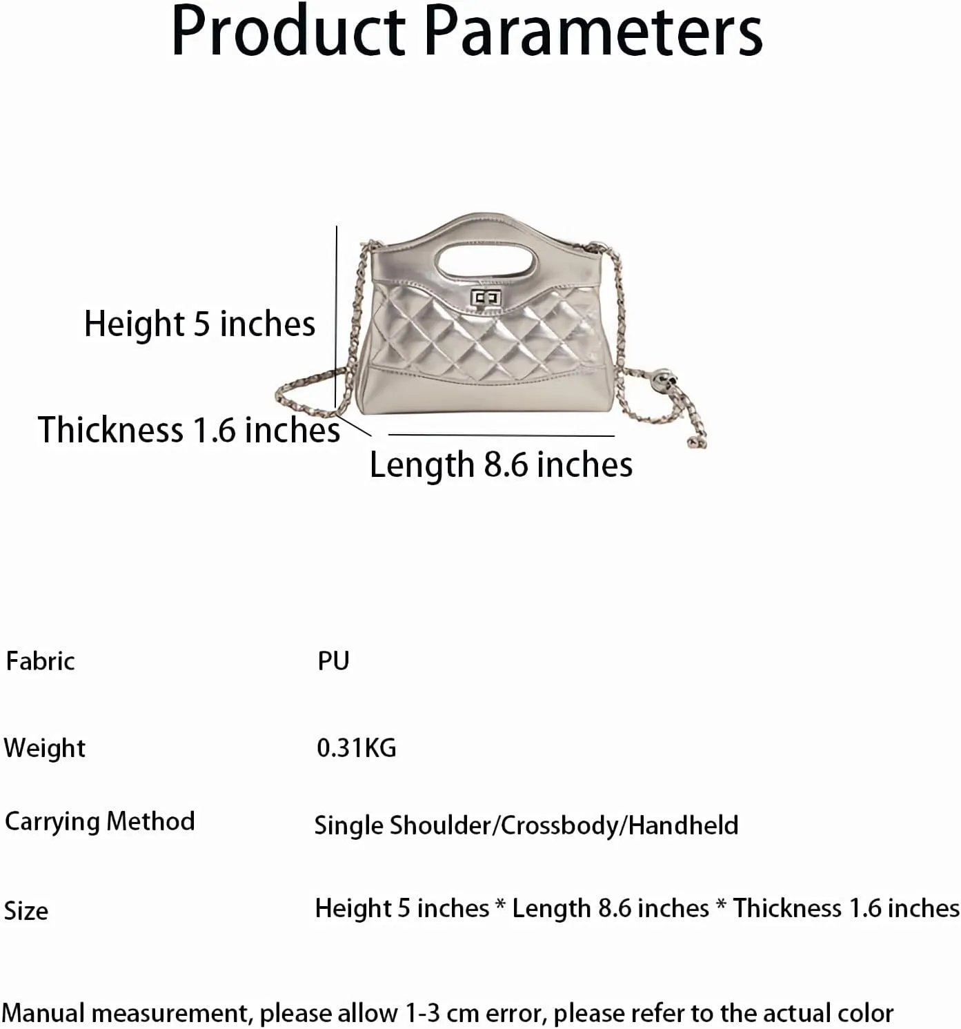 Women's Fashion Underarm Purses PU Handbags Adjustable Strap Shoulder Bag and Crossbody Bags
