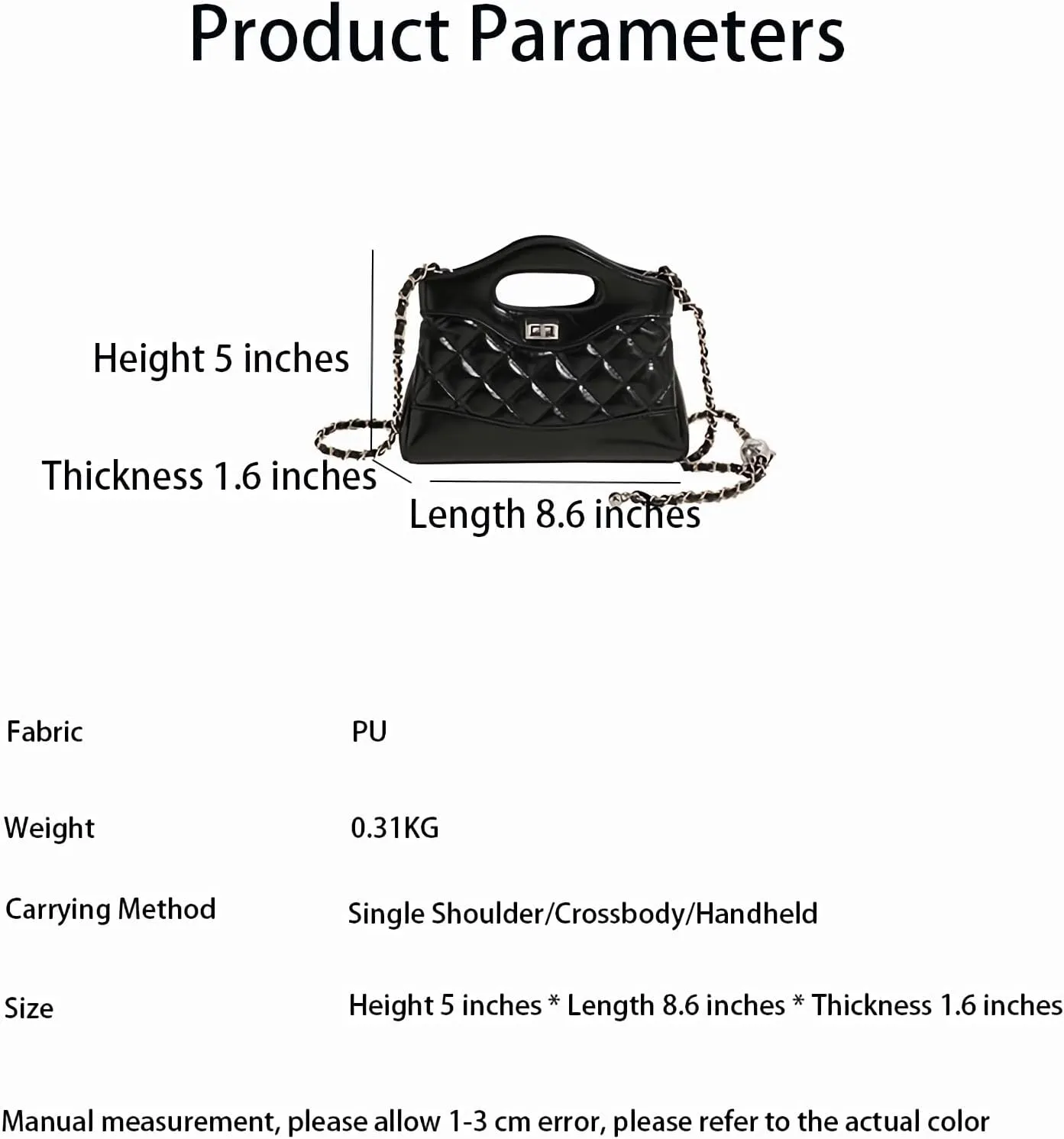 Women's Fashion Underarm Purses PU Handbags Adjustable Strap Shoulder Bag and Crossbody Bags
