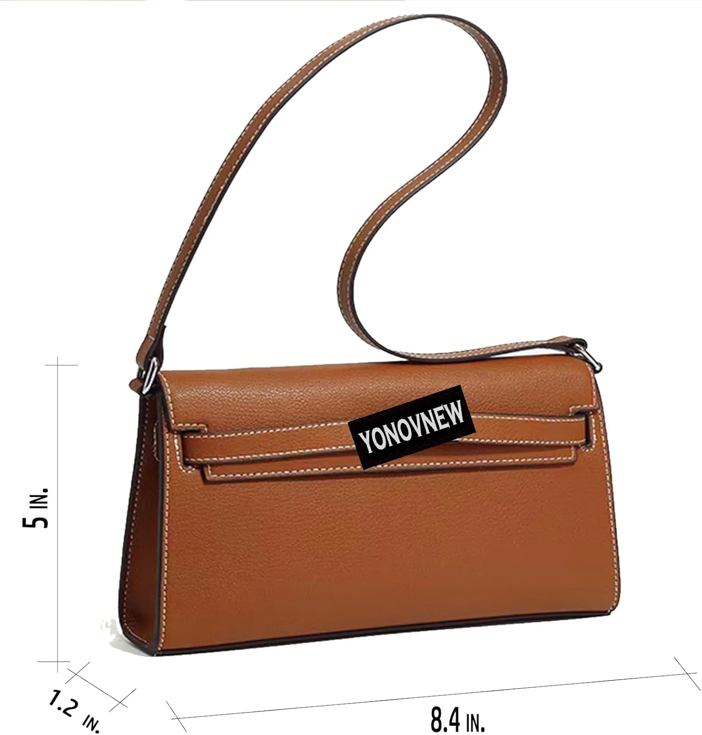 Women's Leather Shoulder Handbag - Designer Crossbody Purse and Chic Small Clutch Wallet