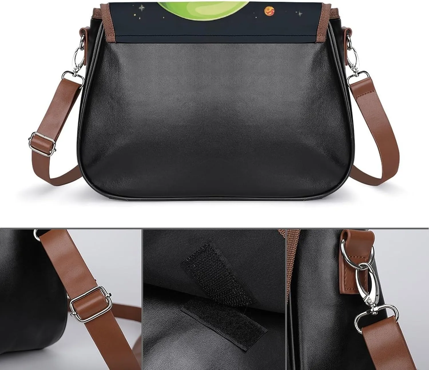 Womens PU Leather Crossbody Bag Lightweight Cellphone Purse Handbags with Adjustable Strap